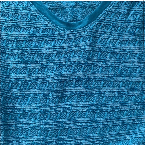 Free People we the free knit oversized teal sweater - Picture 2 of 3